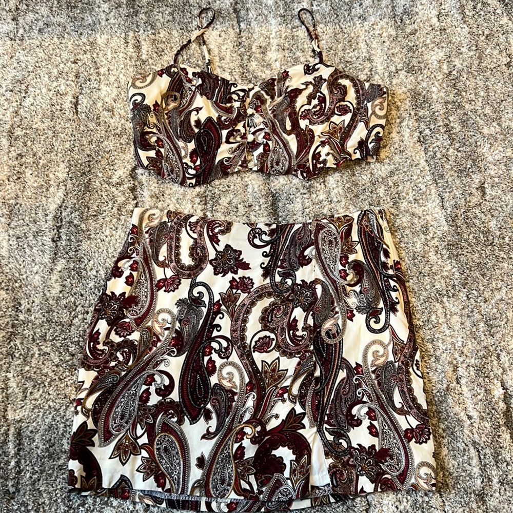 Nasty Gal After Party Paisley Set